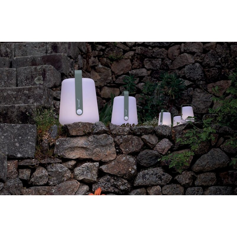 Set tří kaktusově zelených venkovních lamp Fermob Balad 13,5 cm