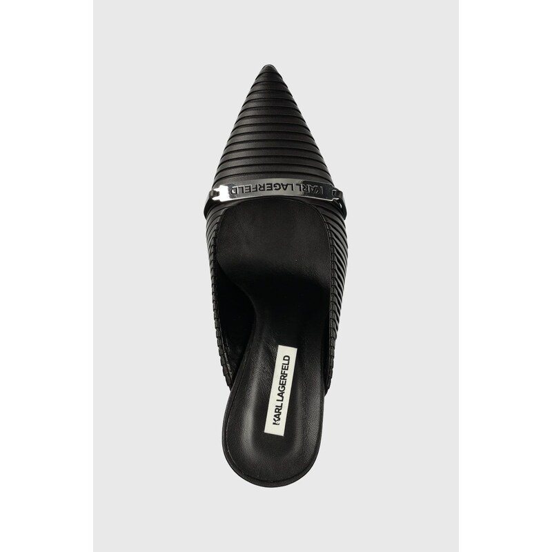 Pantofle Karl Lagerfeld PANACHE HI černá barva, KL30885