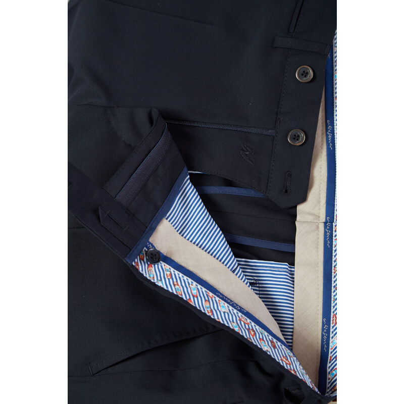W. Wegener Conti 5126 modrý Pánské kalhoty
