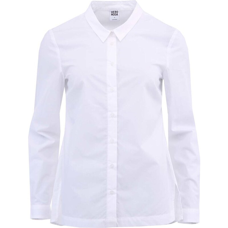 Bílá košile s dlouhým rukávem Vero Moda Tanga