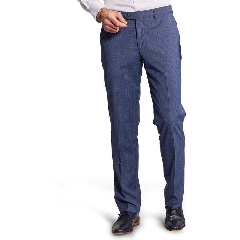 W. Wegener Eton 5207 modrý Pánské kalhoty