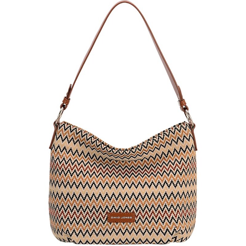 David Jones Kabelka Zig Zag Bucket Camel