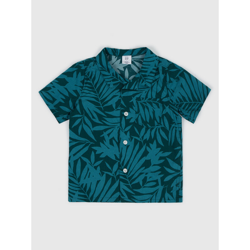 GAP Dětská bavlněná košile palm - Kluci