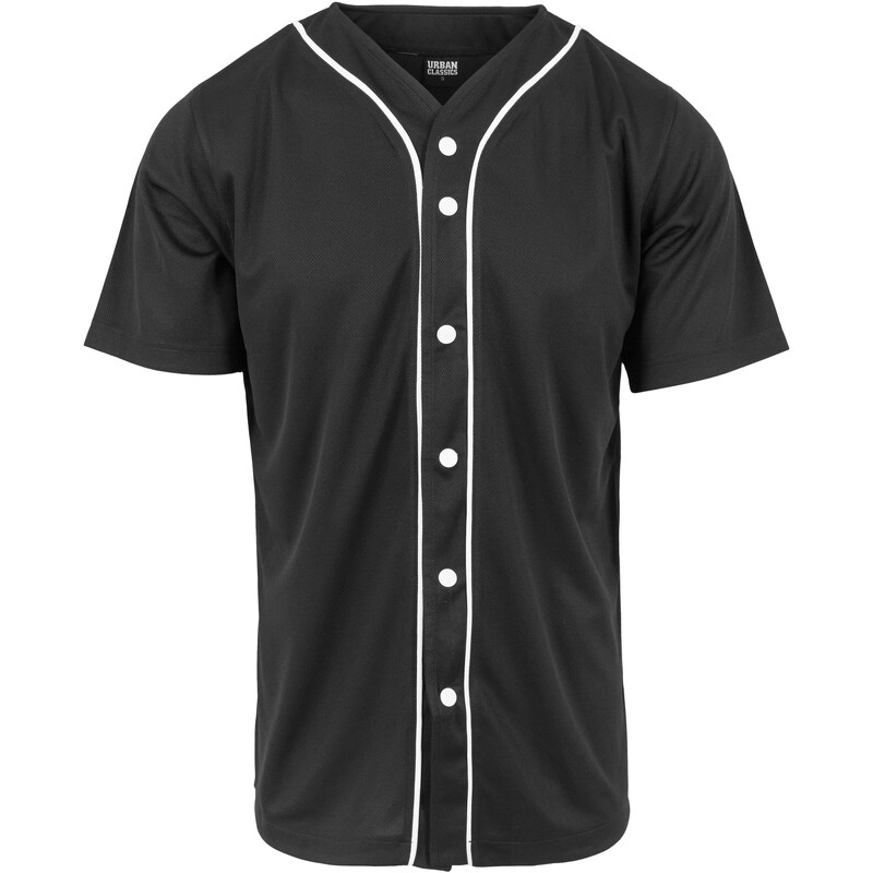 Urban Classics Černé baseballové triko