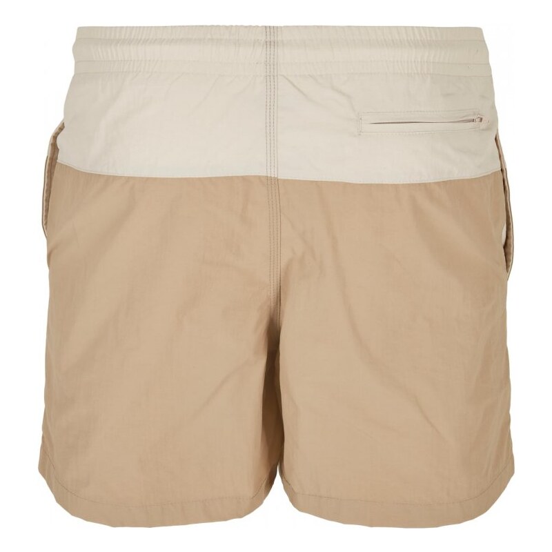 Pánské koupací kraťasy Urban Classics Block Swim Shorts - unionbeige/softseagrass