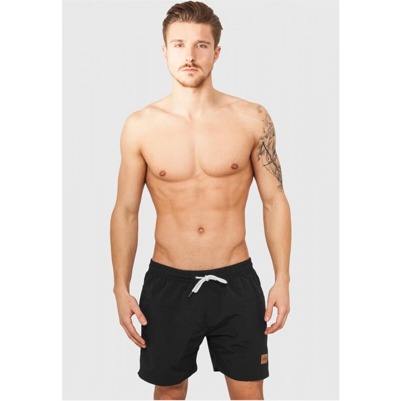Pánské koupací kraťasy Urban Classics Block Swim Shorts - blk/blk