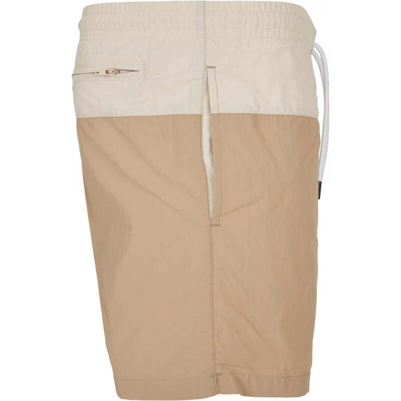 Pánské koupací kraťasy Urban Classics Block Swim Shorts - unionbeige/softseagrass