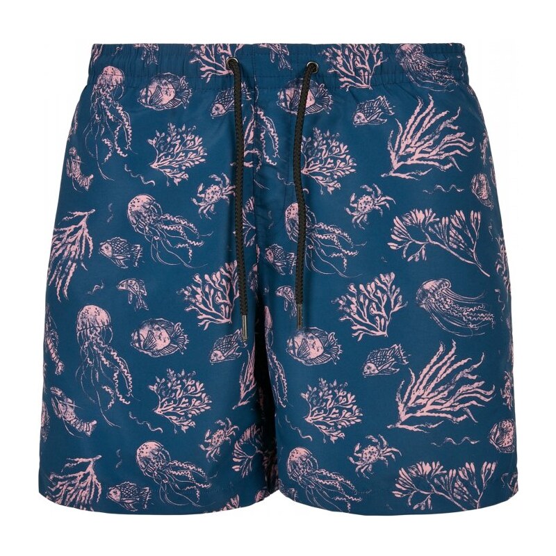 Pánské koupací šortky Urban Classics Pattern Swim Shorts - nautical aop