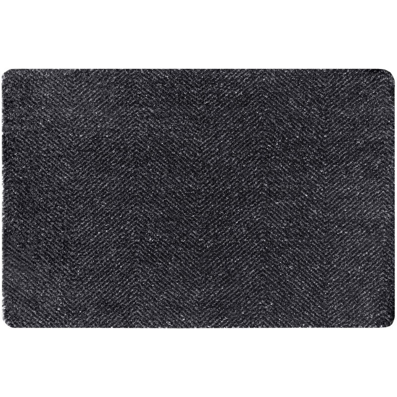 Hanse Home Collection koberce Rohožka Clean & Go 105350 Black Anthracite – na ven i na doma - 50x150 cm