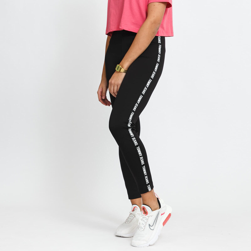 Tommy Hilfiger Dámské legíny TOMMY JEANS W Skinny Tape Legging Black