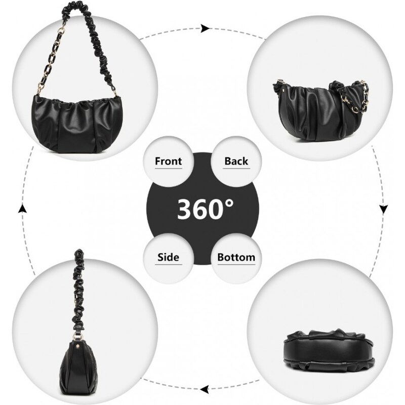 Miss Lulu Kabelka Pochette Black