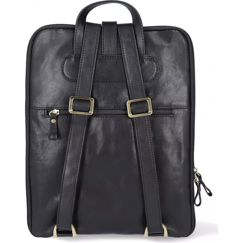 CRISTINA RUI Luxusní dámský kožený batoh Torino Černá