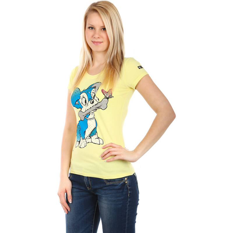 TopMode Příjemné tričko s roztomilým obrázkem žlutá