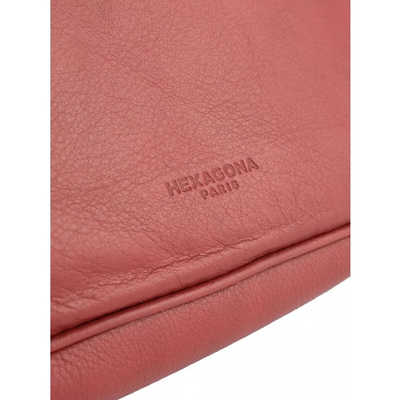HEXAGONA Luxusní dámský kožený batoh Gonesse Červená