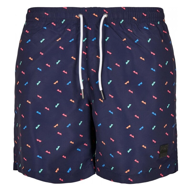 URBAN CLASSICS Pattern Swim Shorts - sunglasses aop