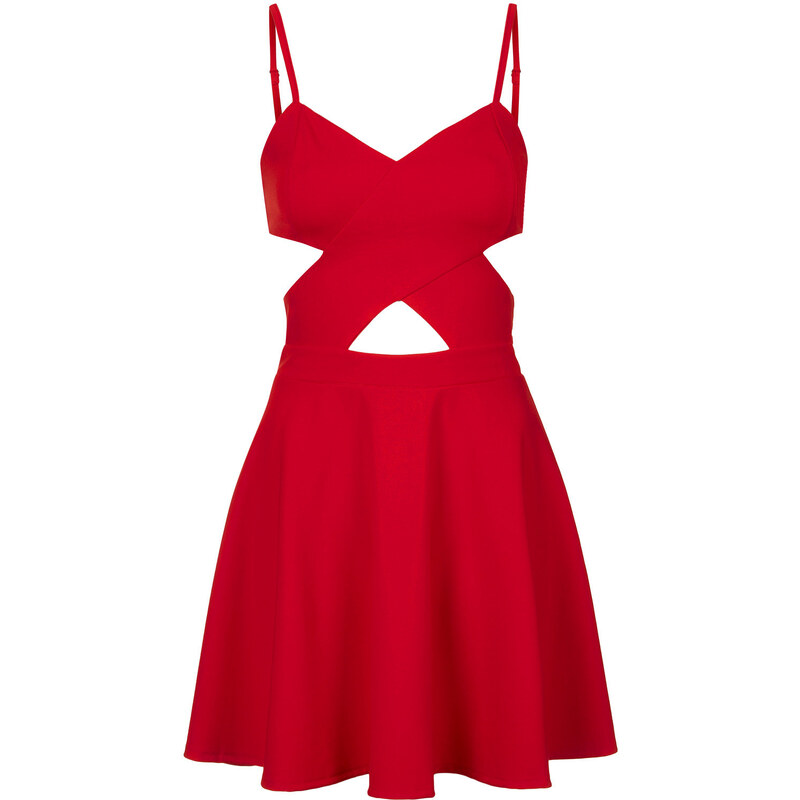 Topshop **Cut-Out Skater Dress by WYLDR
