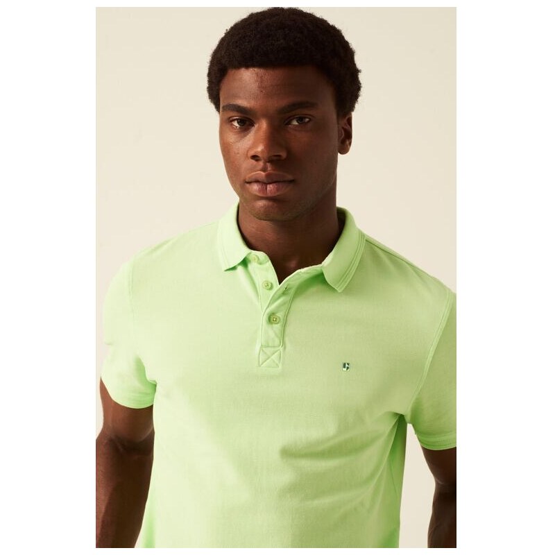 Pánské polo GARCIA mens polo 7710-soft lime