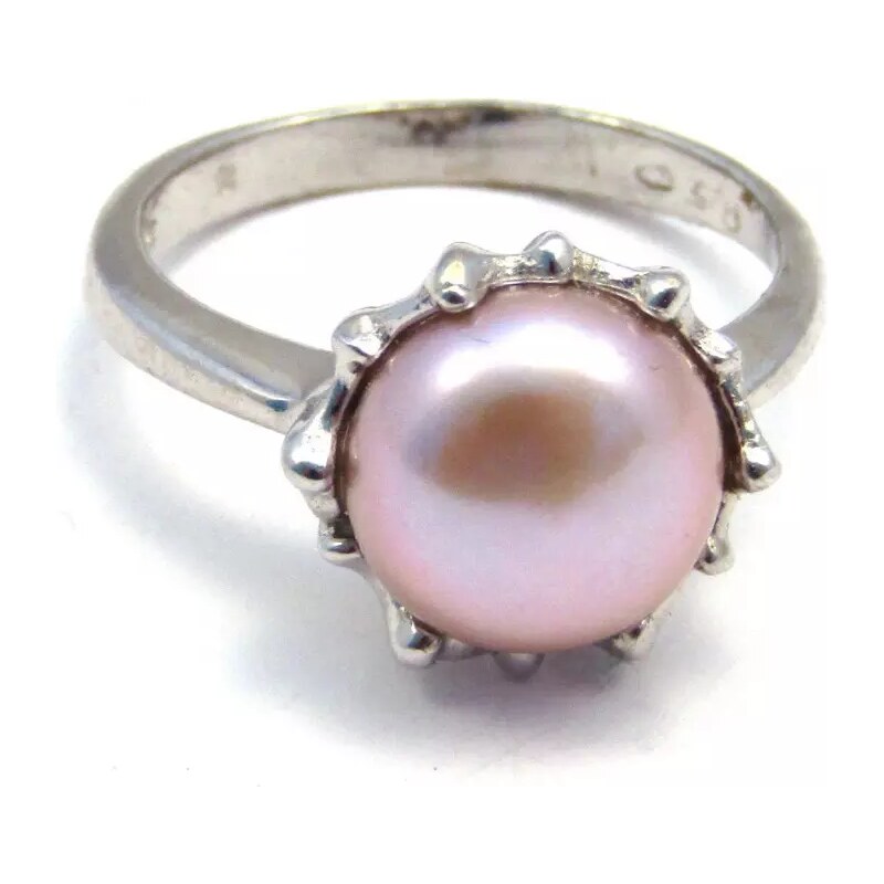 AutorskeSperky.com - Stříbrný prsten s perlou - S1173