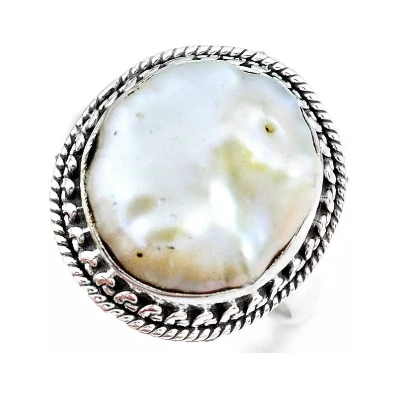 AutorskeSperky.com - Stříbrný prsten s perlou - S3144