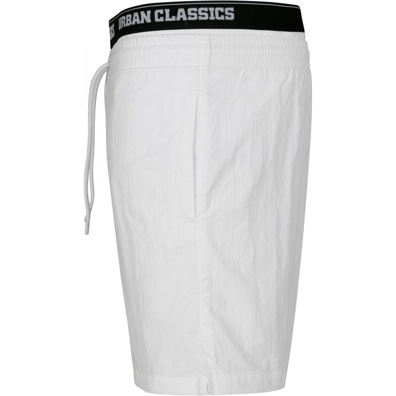 Pánské koupací kraťasy Urban Classics Two in One Swim Shorts - wht/blk/wht