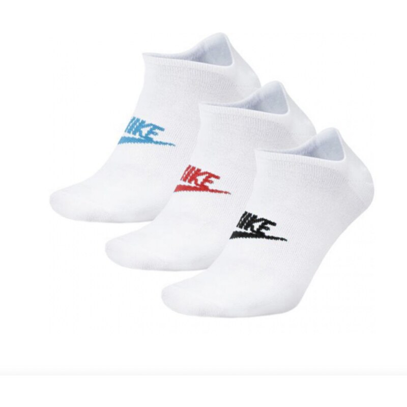 NIKE DRI FIT SOCK 3pp white/black