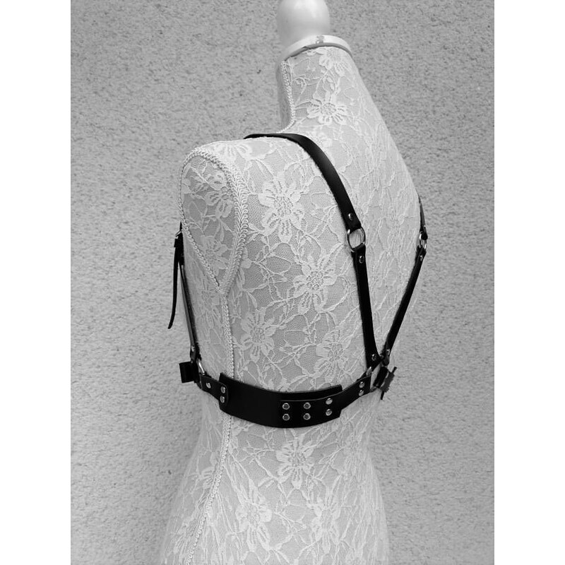 HOT CONTENTS LEATHER High caste bodyblade harness - stříbrné kování