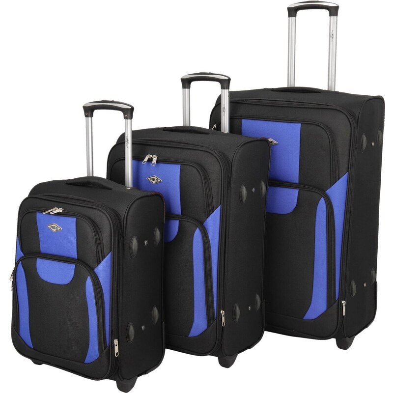 RGL Cestovní kufr Asie SADA, černá-modrá