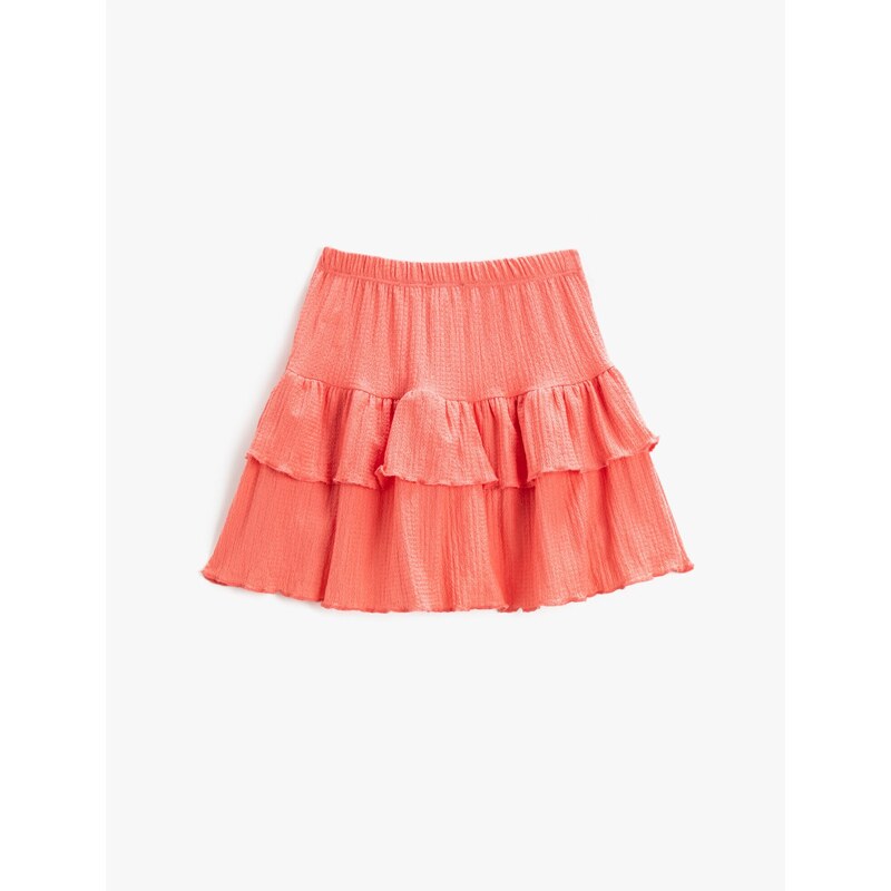 Koton Skirt Waist Elastic Flounced