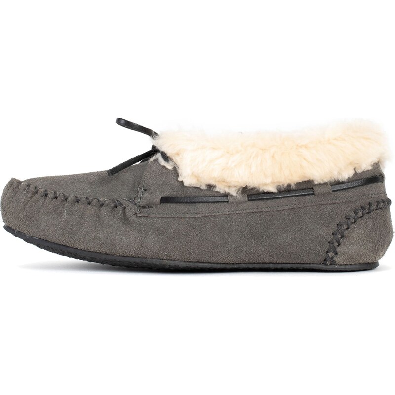Minnetonka Mokasíny Chrissy šedá / bílá 109390449