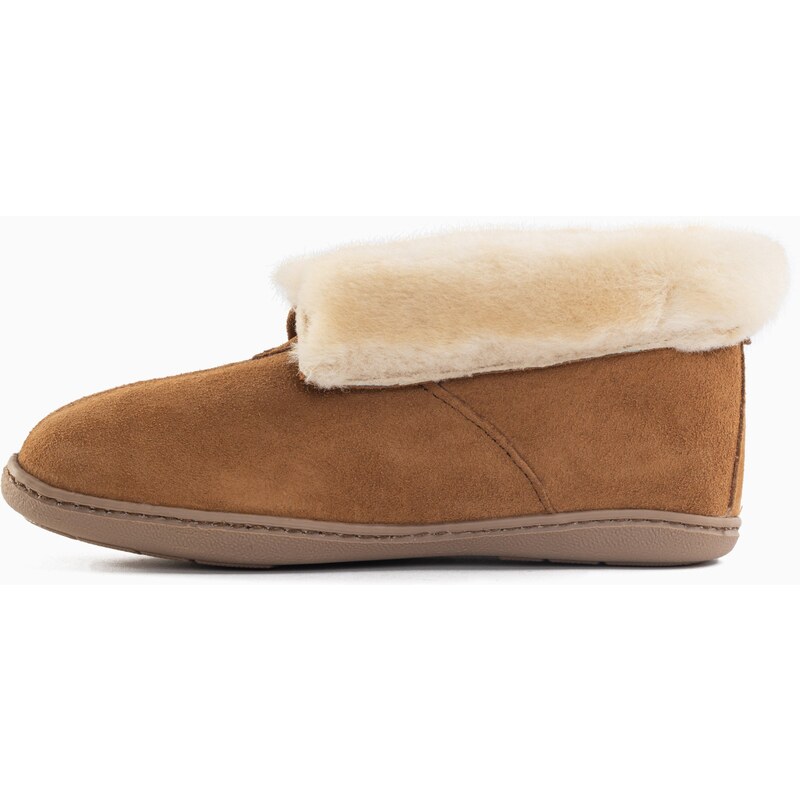 Minnetonka Pantofle Sheepshin hnědá 109390463