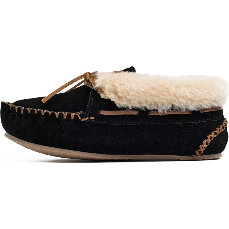 Minnetonka Mokasíny Chrissy krémová / hnědá / černá
