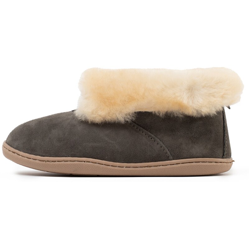 Minnetonka Pantofle Sheepshin béžová / šedá 109390513