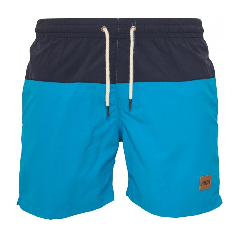 Pánské koupací kraťasy Urban Classics Block Swim Shorts - nvy/tur