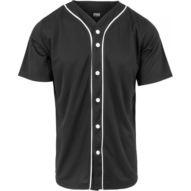 Pánské tričko Urban Classics Baseball Mesh Jersey - černé