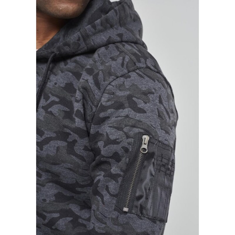 URBAN CLASSICS Sweat Camo Bomber Hoody - dark camo