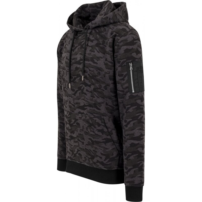 URBAN CLASSICS Sweat Camo Bomber Hoody - dark camo