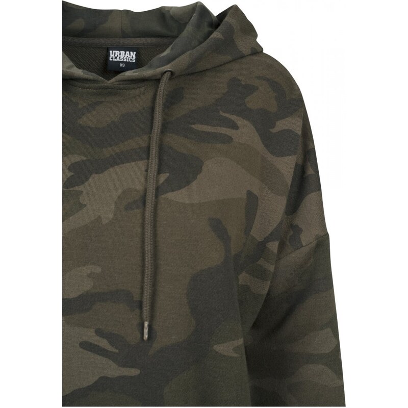 URBAN CLASSICS Ladies Oversized Camo Hoody - olive camo