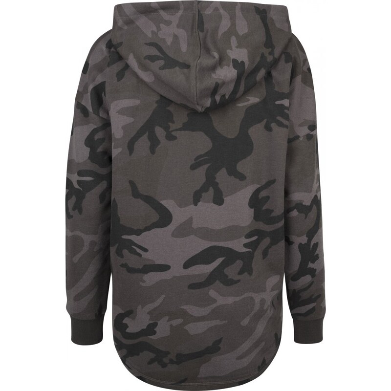 URBAN CLASSICS Ladies Oversized Camo Hoody - dark camo