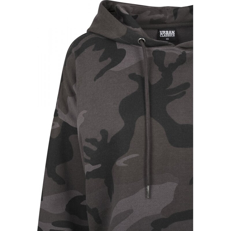 URBAN CLASSICS Ladies Oversized Camo Hoody - dark camo