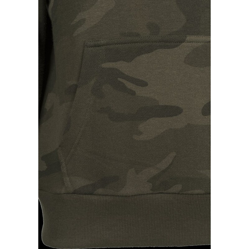 URBAN CLASSICS High Neck Camo Hoody - olive camo