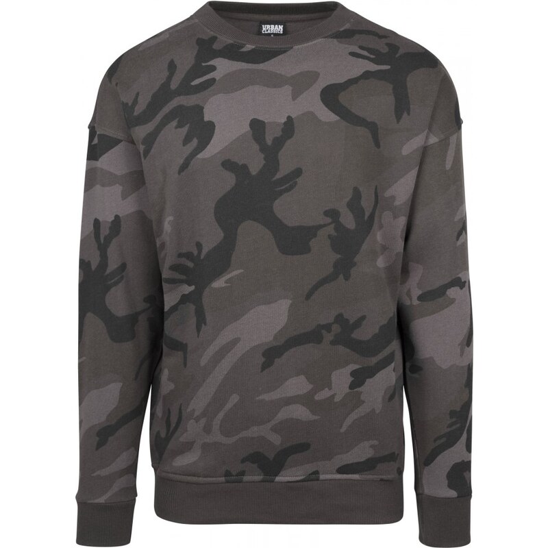 URBAN CLASSICS Camo Crewneck - dark camo