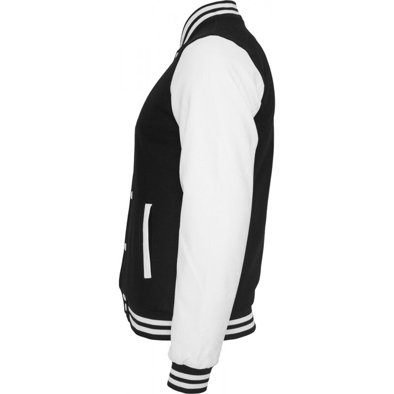 Pánská bunda Urban Classics Oldschool College Jacket - černá, bílá