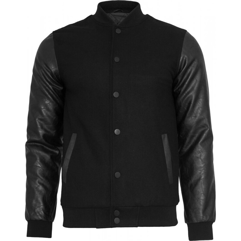 Pánská bunda Urban Classics Oldschool College Jacket - černá