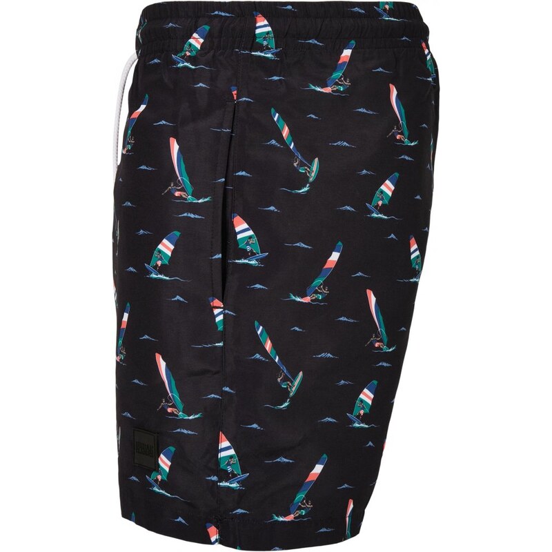 Pánské koupací šortky Urban Classics Pattern Swim Shorts - surf aop