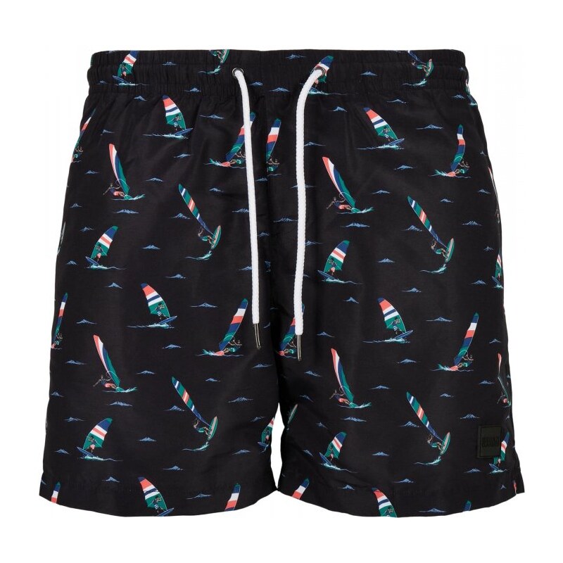 Pánské koupací šortky Urban Classics Pattern Swim Shorts - surf aop