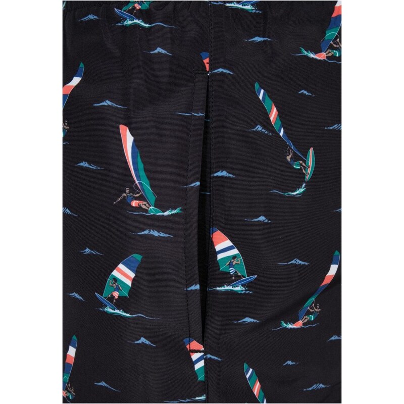 Pánské koupací šortky Urban Classics Pattern Swim Shorts - surf aop