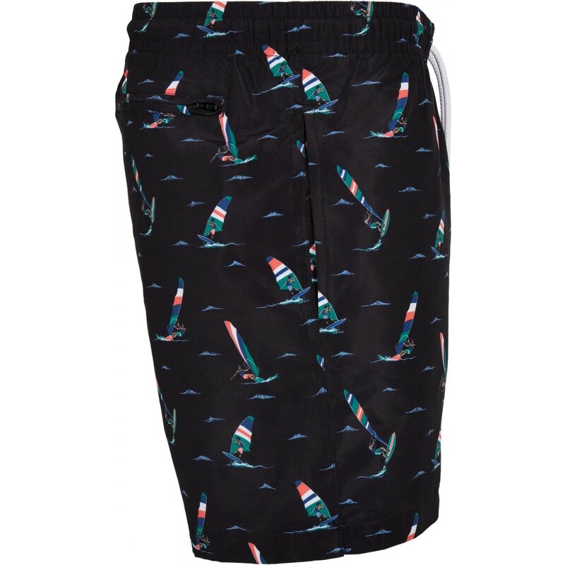 Pánské koupací šortky Urban Classics Pattern Swim Shorts - surf aop