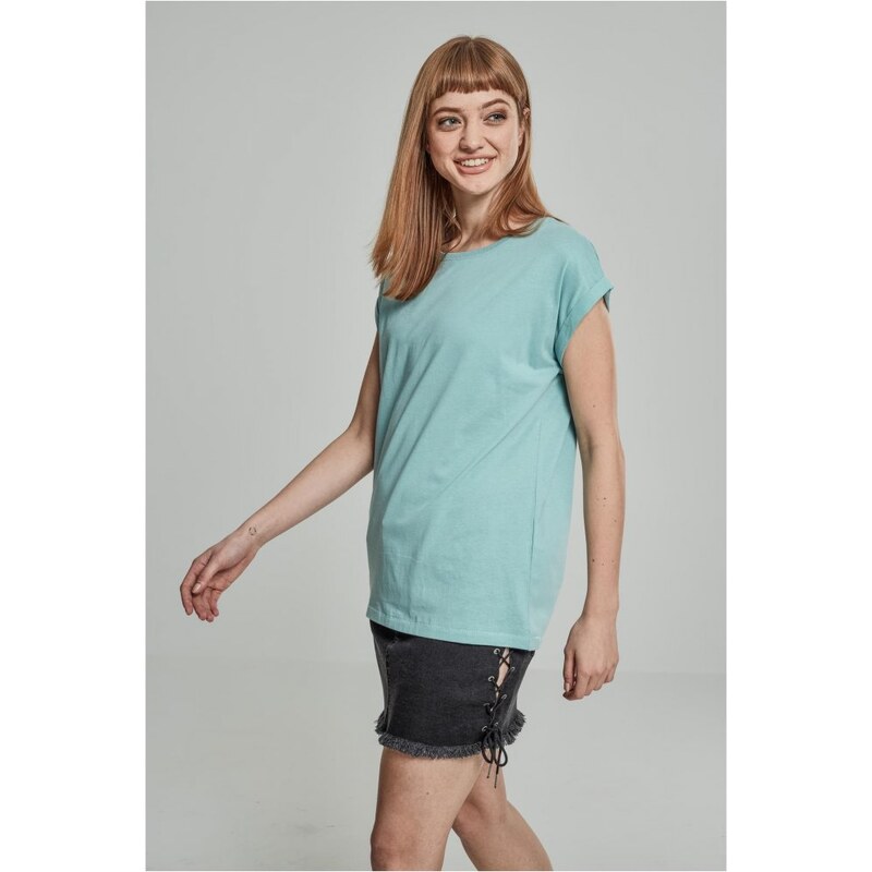 Tričko Urban Classics Ladies Extended Shoulder Tee - bluemint