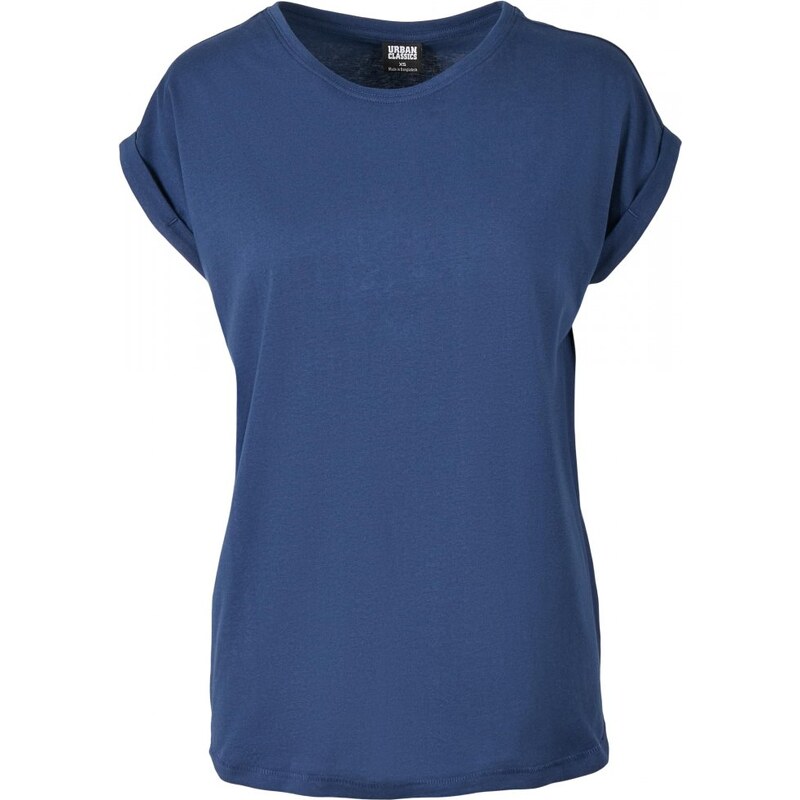 URBAN CLASSICS Ladies Extended Shoulder Tee - darkblue