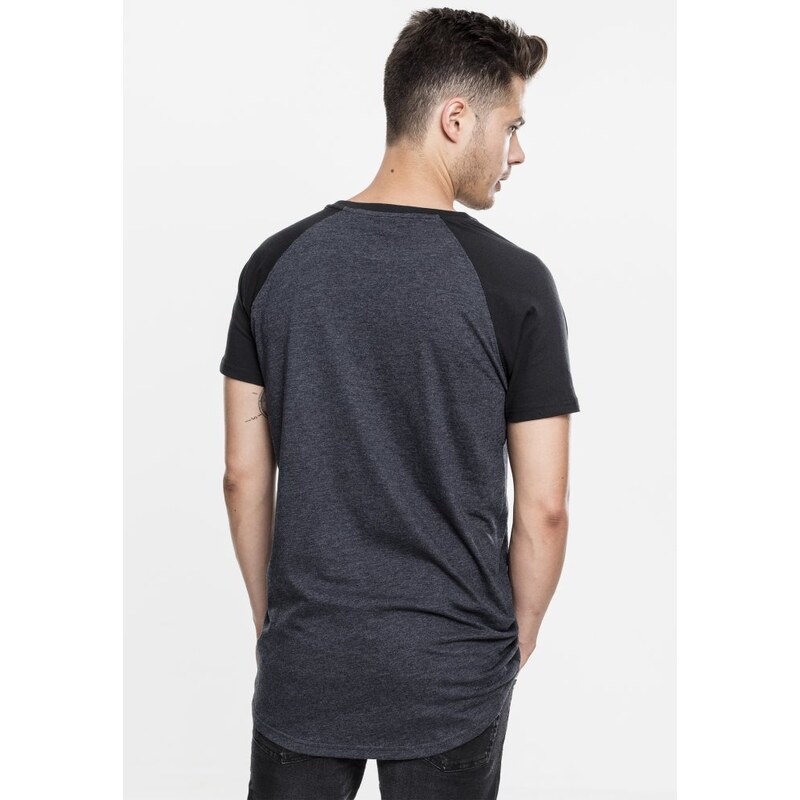 Pánské tričko Urban Classics Shaped Raglan Long - šedé